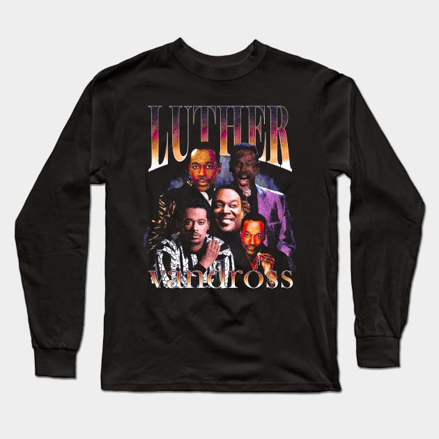 luther vandross Long Sleeve T-Shirt by Shaun Reichel